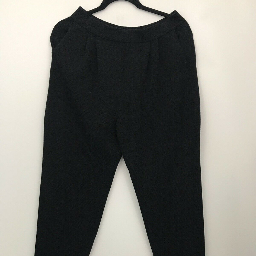 ST.JOHN Basics Black Knit Pants  Sz- 6.
